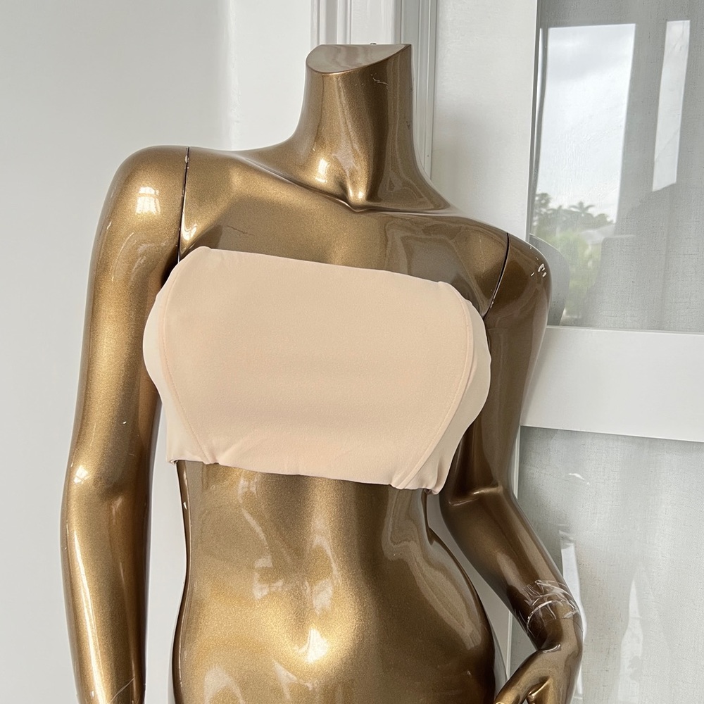 Brand New Hot Miami Styles Cream Bandeau Top